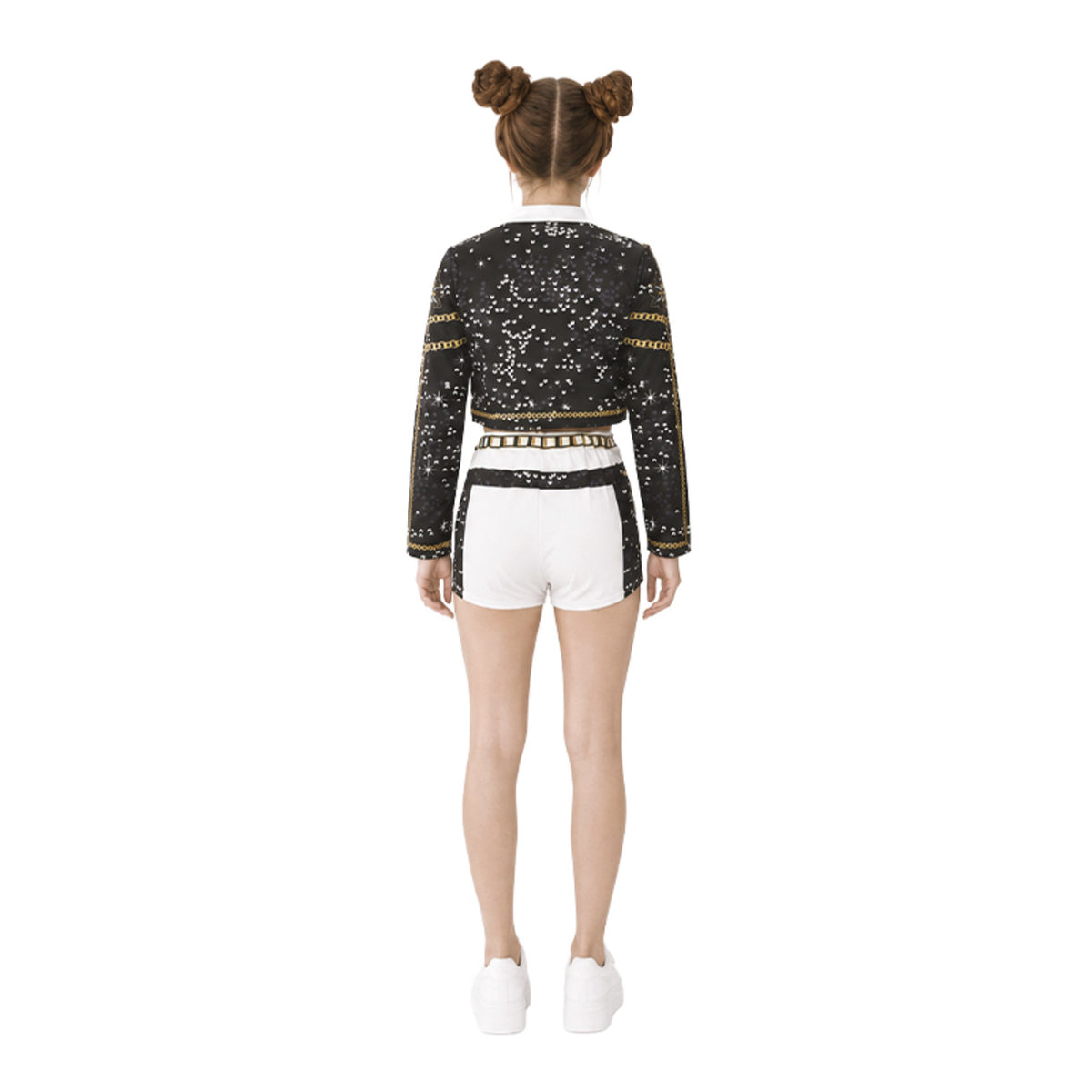 Déguisement de Chanteuse K-Pop Blanche Luxury pour femme