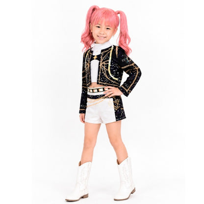Déguisement de chanteuse K-Pop blanche Luxury pour fille