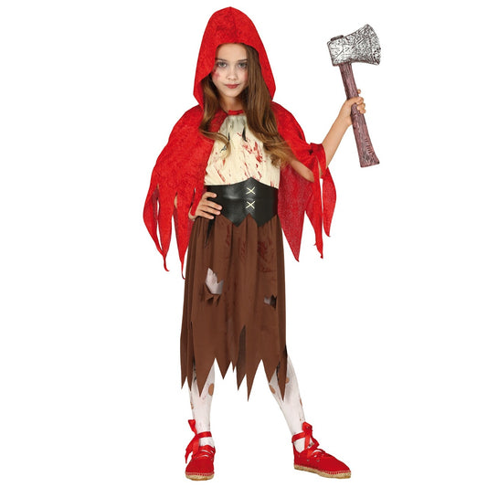Déguisement de Petit Chaperon Rouge Inquiétante pour fille
