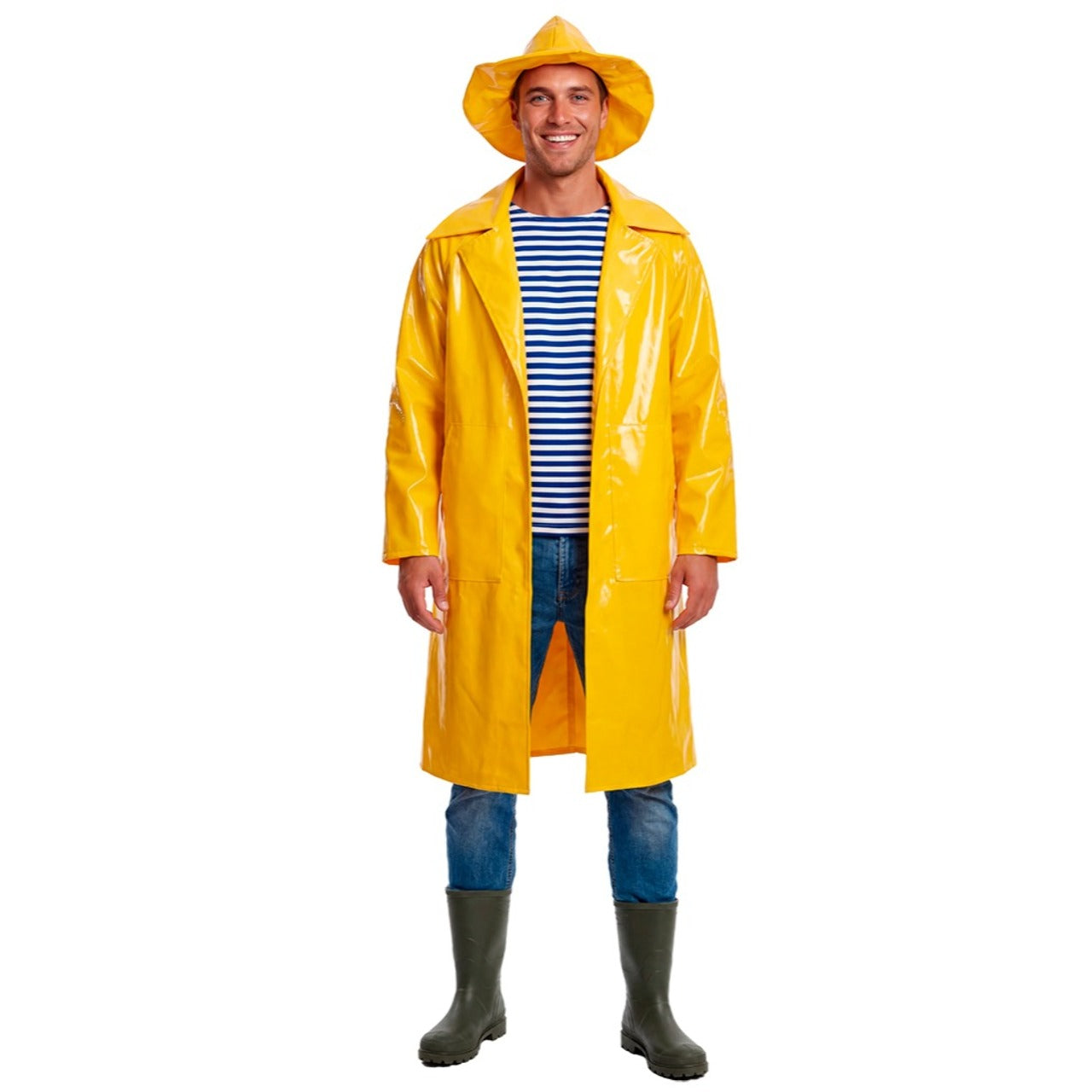 Déguisement Capitaine Pêcheur Jaune adulte