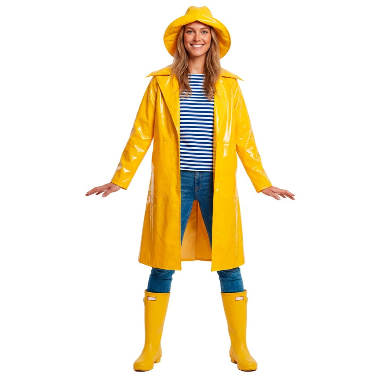 Déguisement Capitaine Pêcheur Jaune adulte
