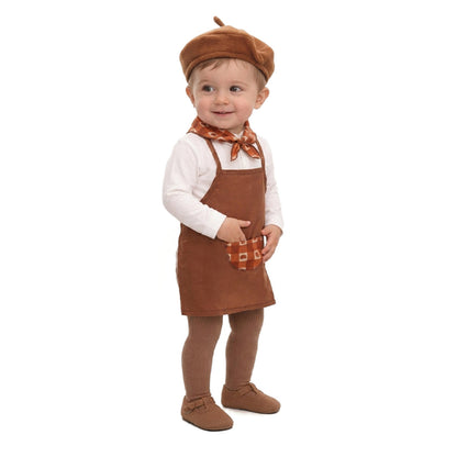Déguisement de vendeur de châtaignes marron pour bébé