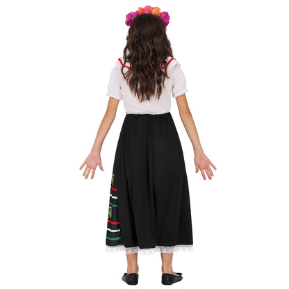 Déguisement Catrina Colorée fille