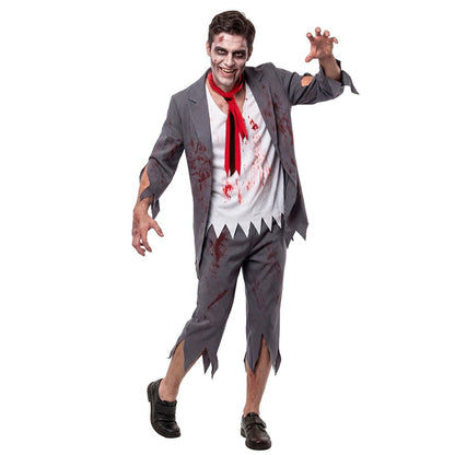 Déguisement Écolier Zombie avec Cravate homme