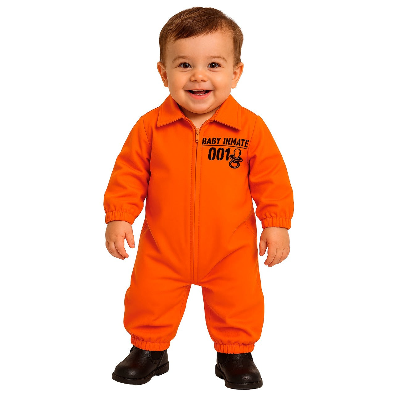 Déguisement Détenu Américain Orange bébé
