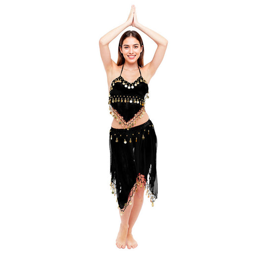 Déguisement de Danse du Ventre Jupe Noire pour femme