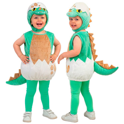 Déguisement de dinosaure vert coquille pour bébé