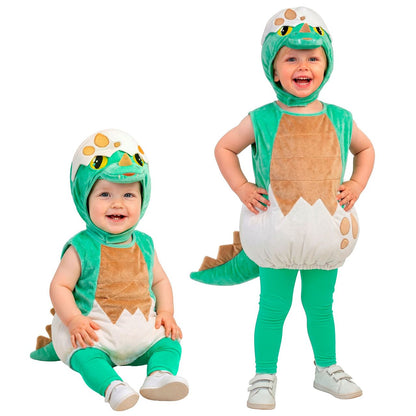 Déguisement de dinosaure vert coquille pour bébé