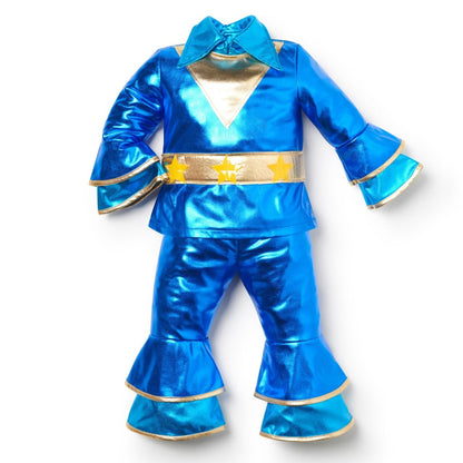 Déguisement de Disco Bleu Années 70 pour bébé