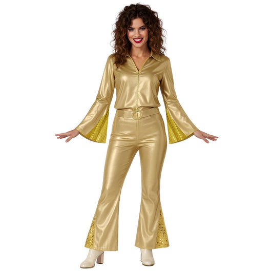 Déguisement Disco Gold pour femme