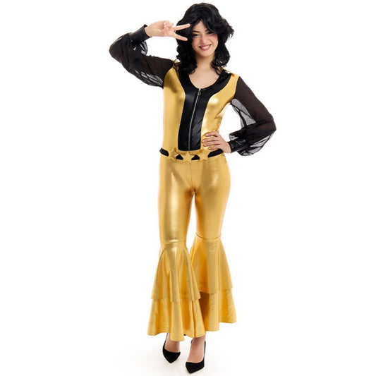 Déguisement Disco Doré Femme