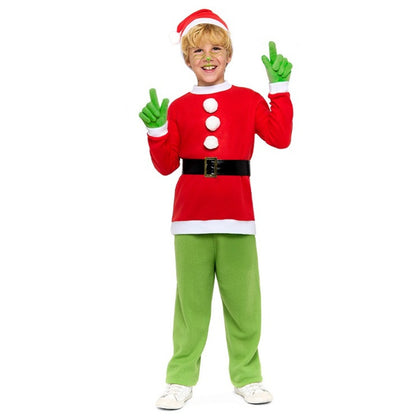 Déguisement de lutin Grinch éco pour enfant