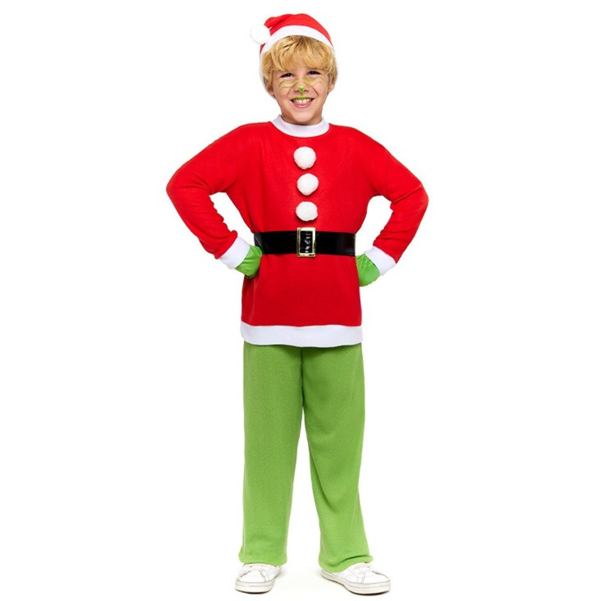 Déguisement de lutin Grinch éco pour enfant
