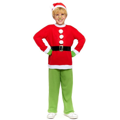 Déguisement de lutin Grinch éco pour enfant