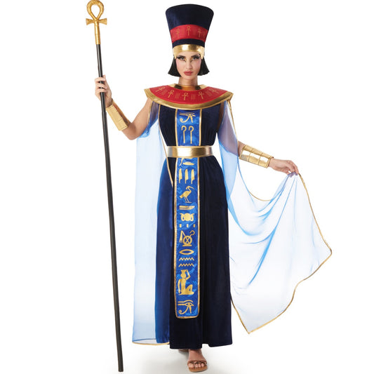 Déguisement d'Égyptienne Pharaonne Bleue pour femme