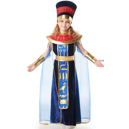 Déguisement d'Égyptienne Pharaonne Bleue pour fille