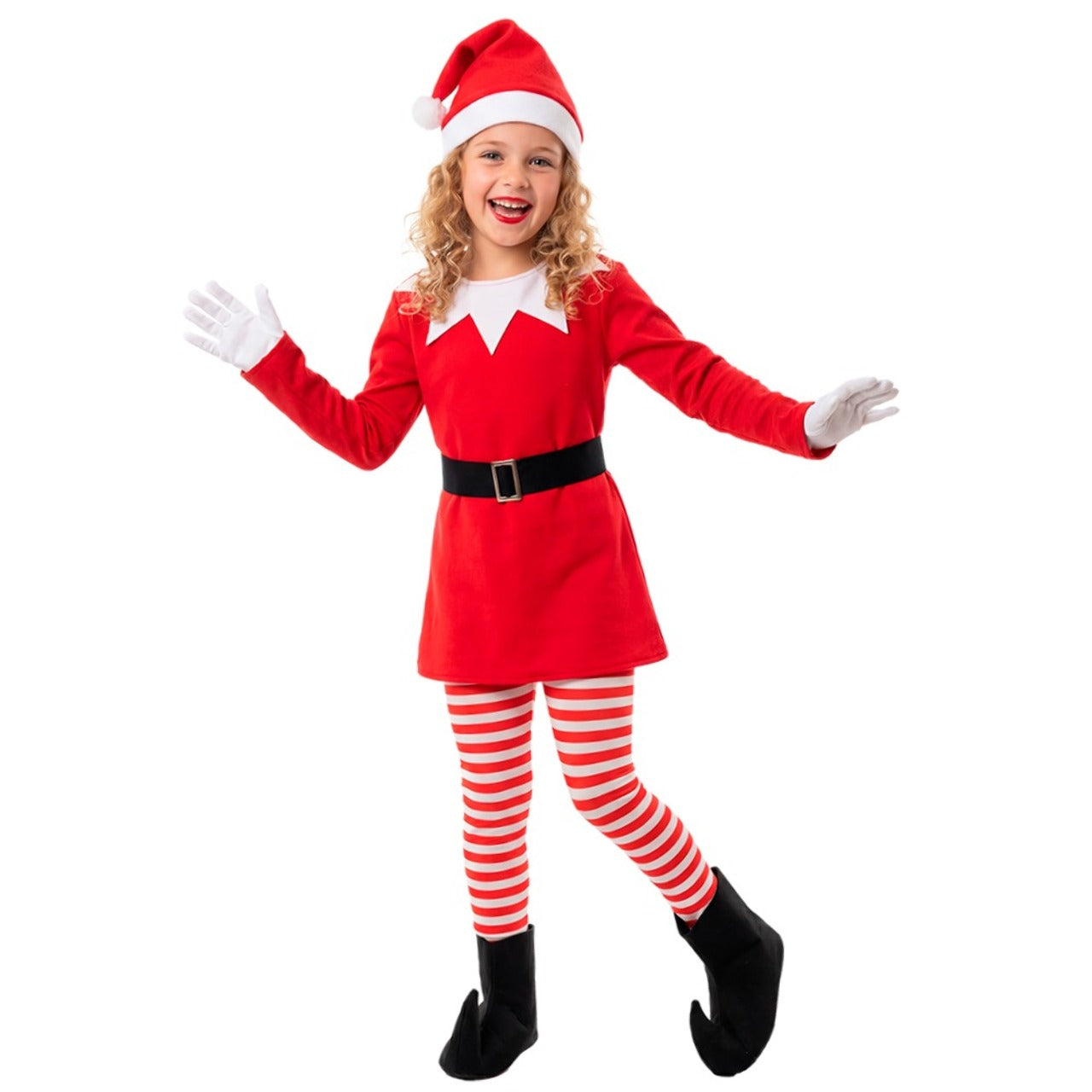 Déguisement Lutin de Noël Amusante fille