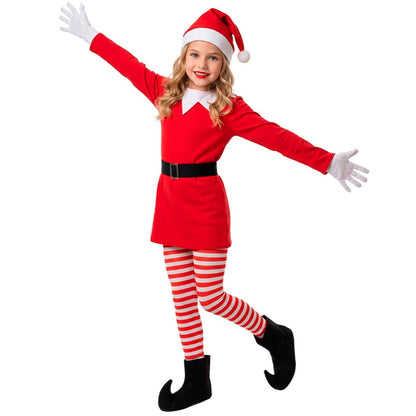Déguisement Lutin de Noël Amusante fille