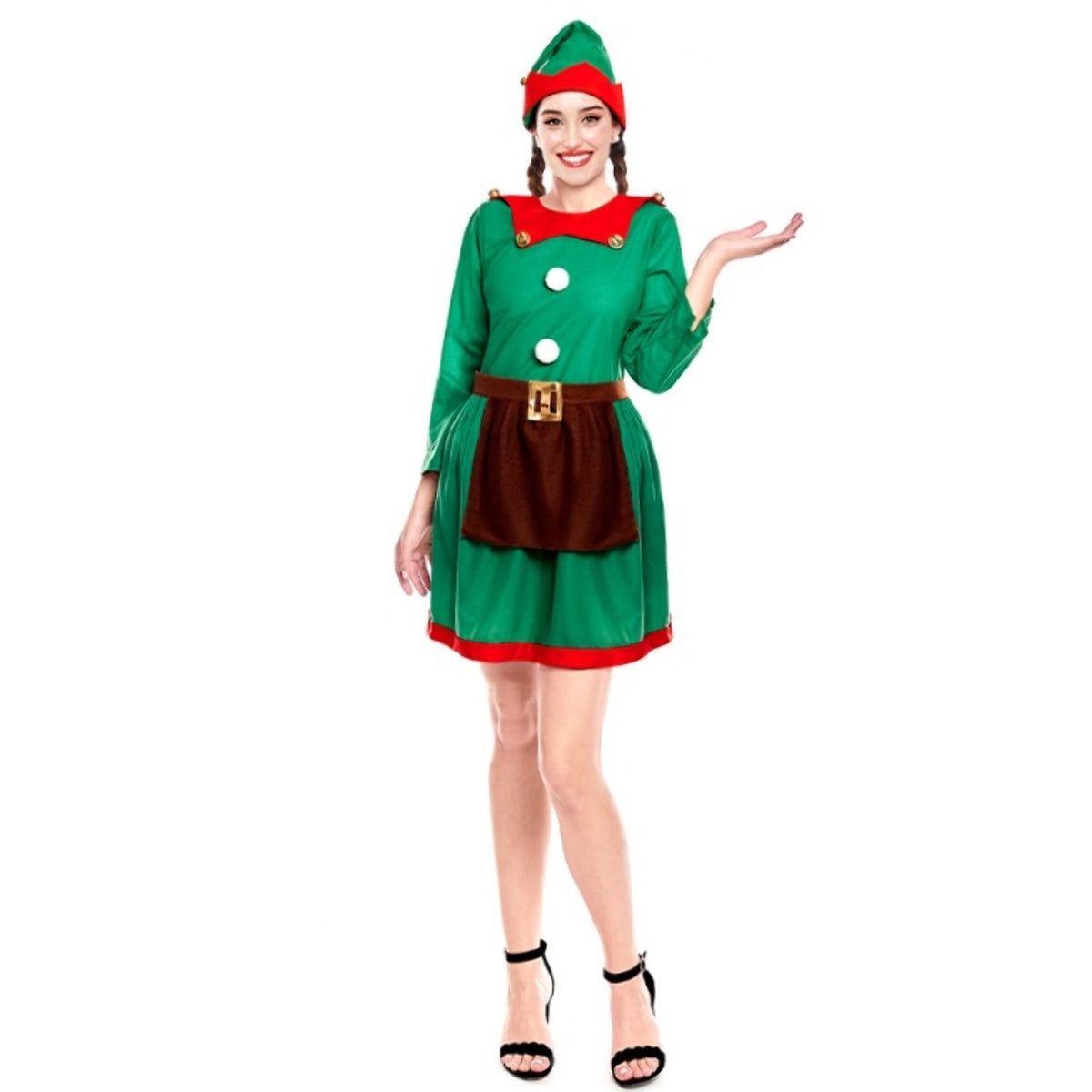 Déguisement d’elfe de Noël pour femme