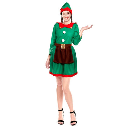 Déguisement d’elfe de Noël pour femme