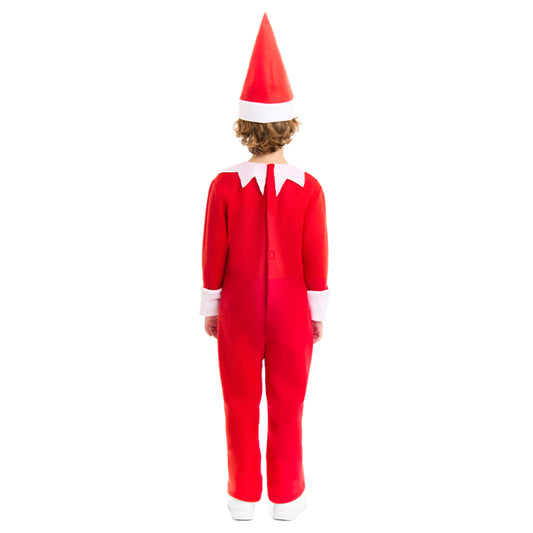 Déguisement d’Elfe de Noël rouge pour enfant