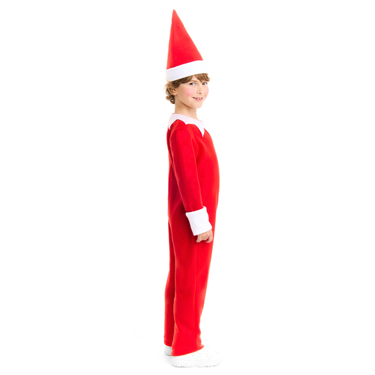 Déguisement d’Elfe de Noël rouge pour enfant