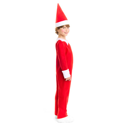 Déguisement d’Elfe de Noël rouge pour enfant