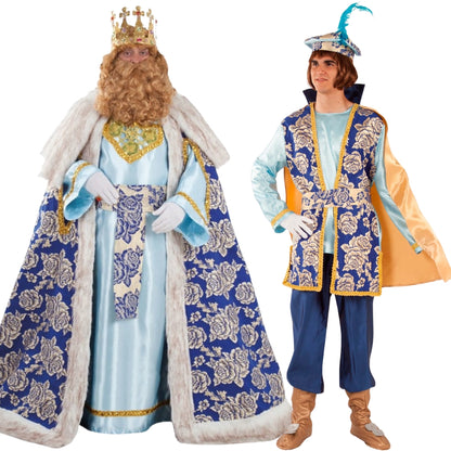 Déguisements de couple Roi Melchior & Page Royal