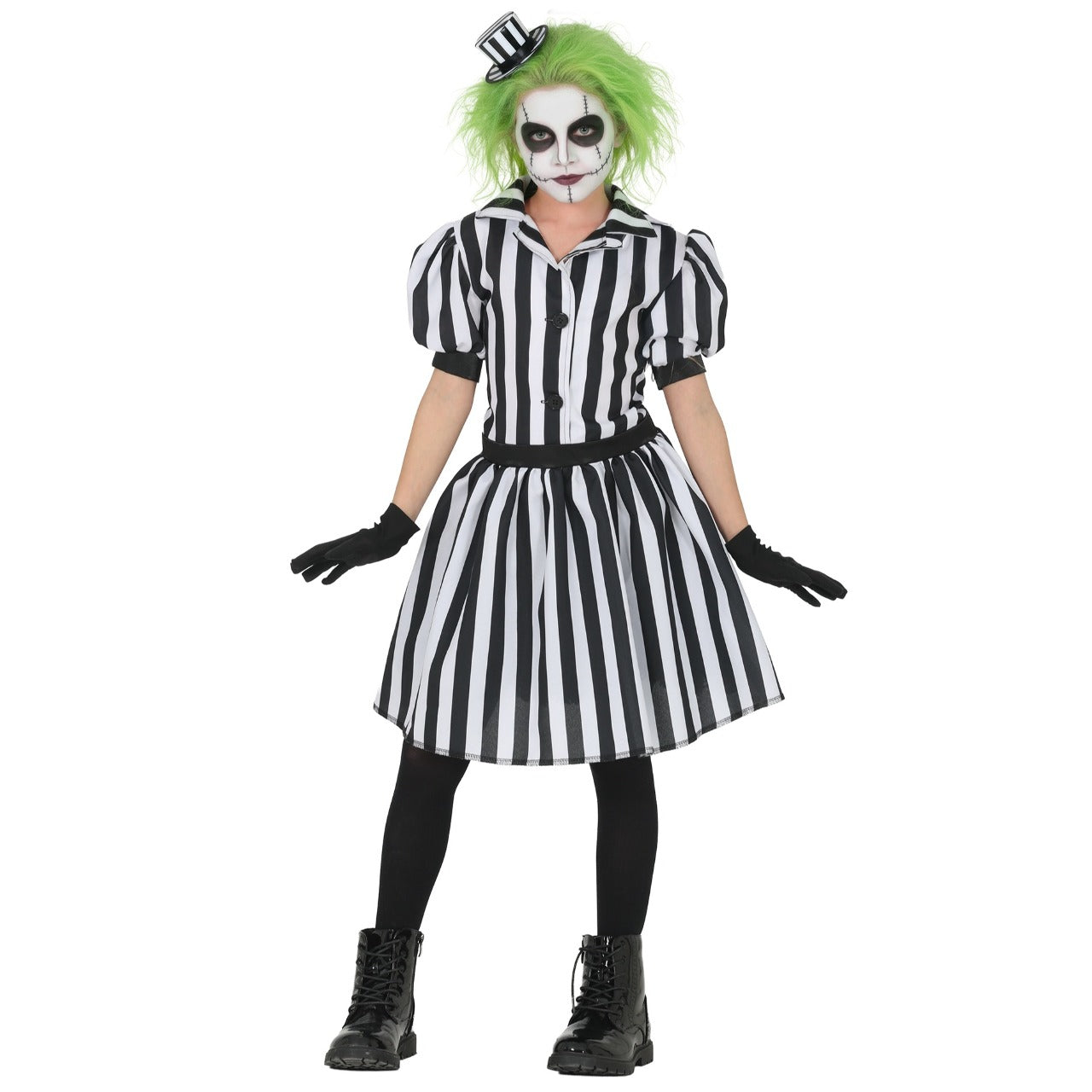Déguisement Fantôme à Rayures Robe fille