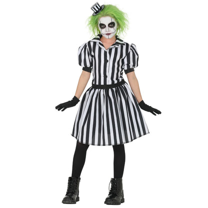 Déguisement Fantôme à Rayures Robe fille