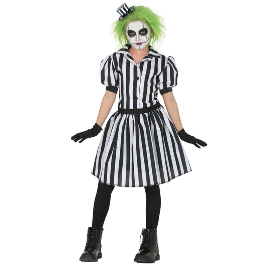 Déguisement Fantôme à Rayures Robe fille