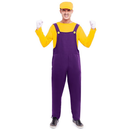 Costume de méchant plombier Wario pour adulte