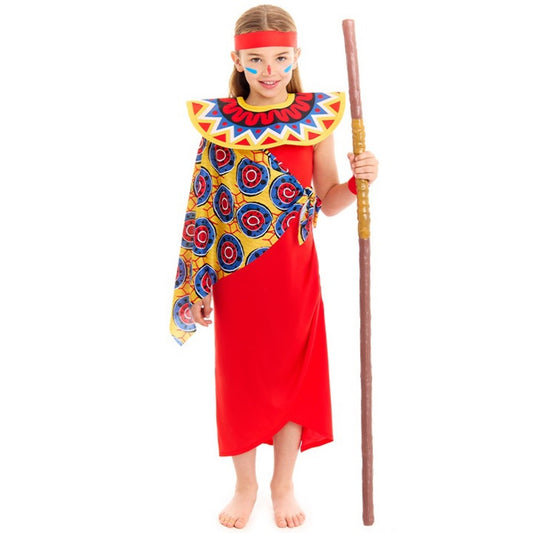 Déguisement Guerrière Tribu Masai pour fille