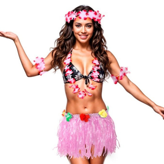 Déguisement Hawaïenne Rose femme