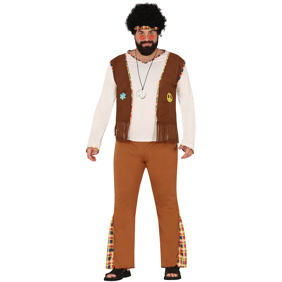 Déguisement fleur hippie homme