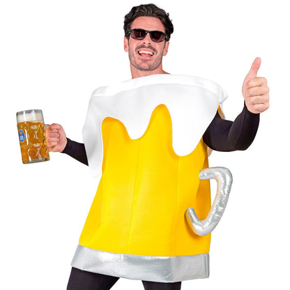 Déguisement de Pichet de Bière Jaune pour adulte 