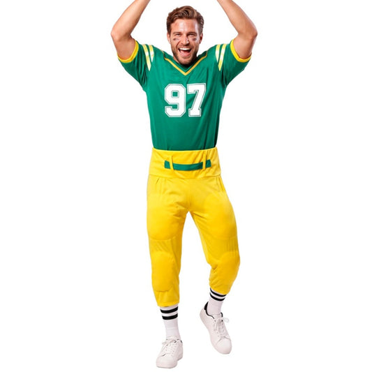 Déguisement Joueur de Rugby Vert homme
