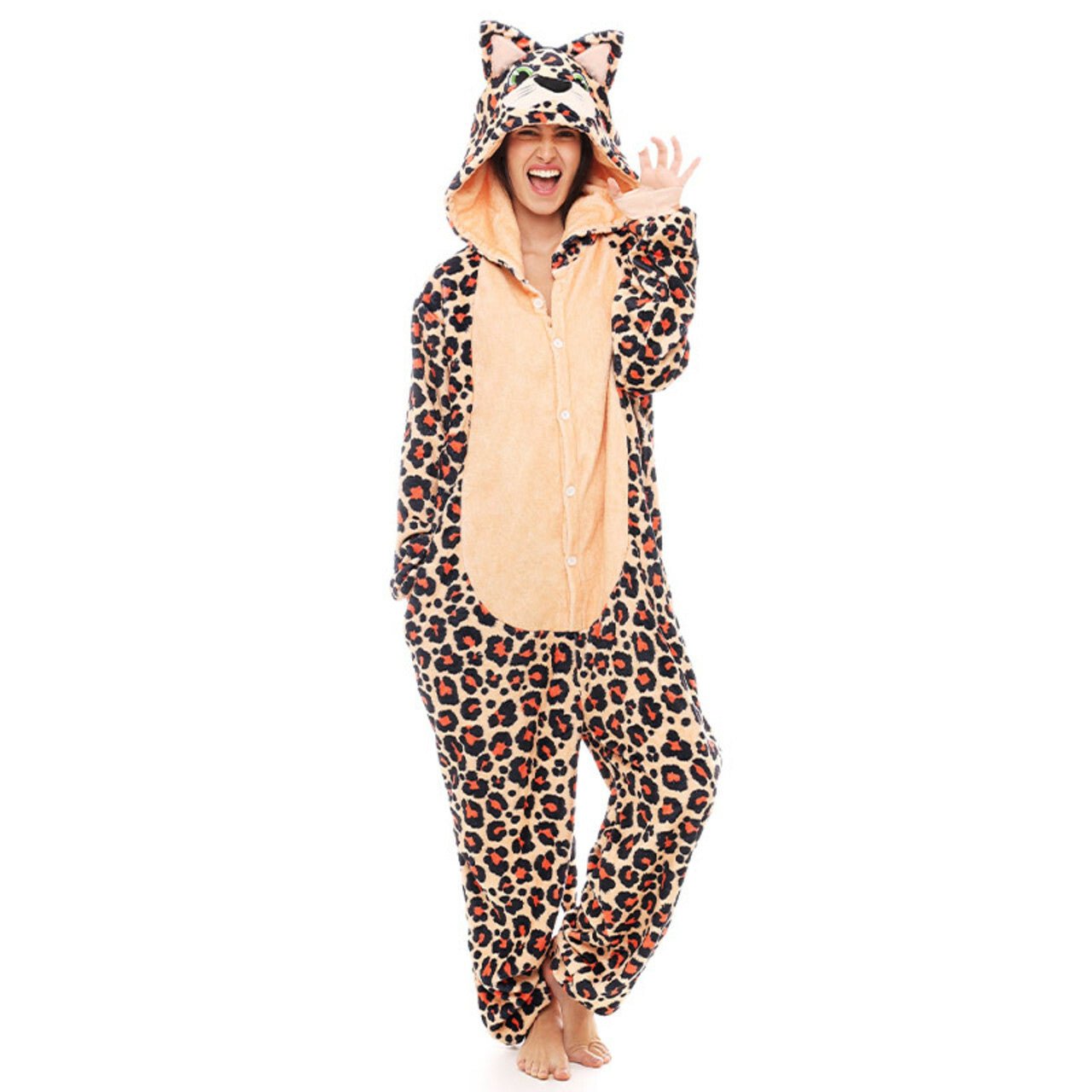 Déguisement Léopard Peluche adulte