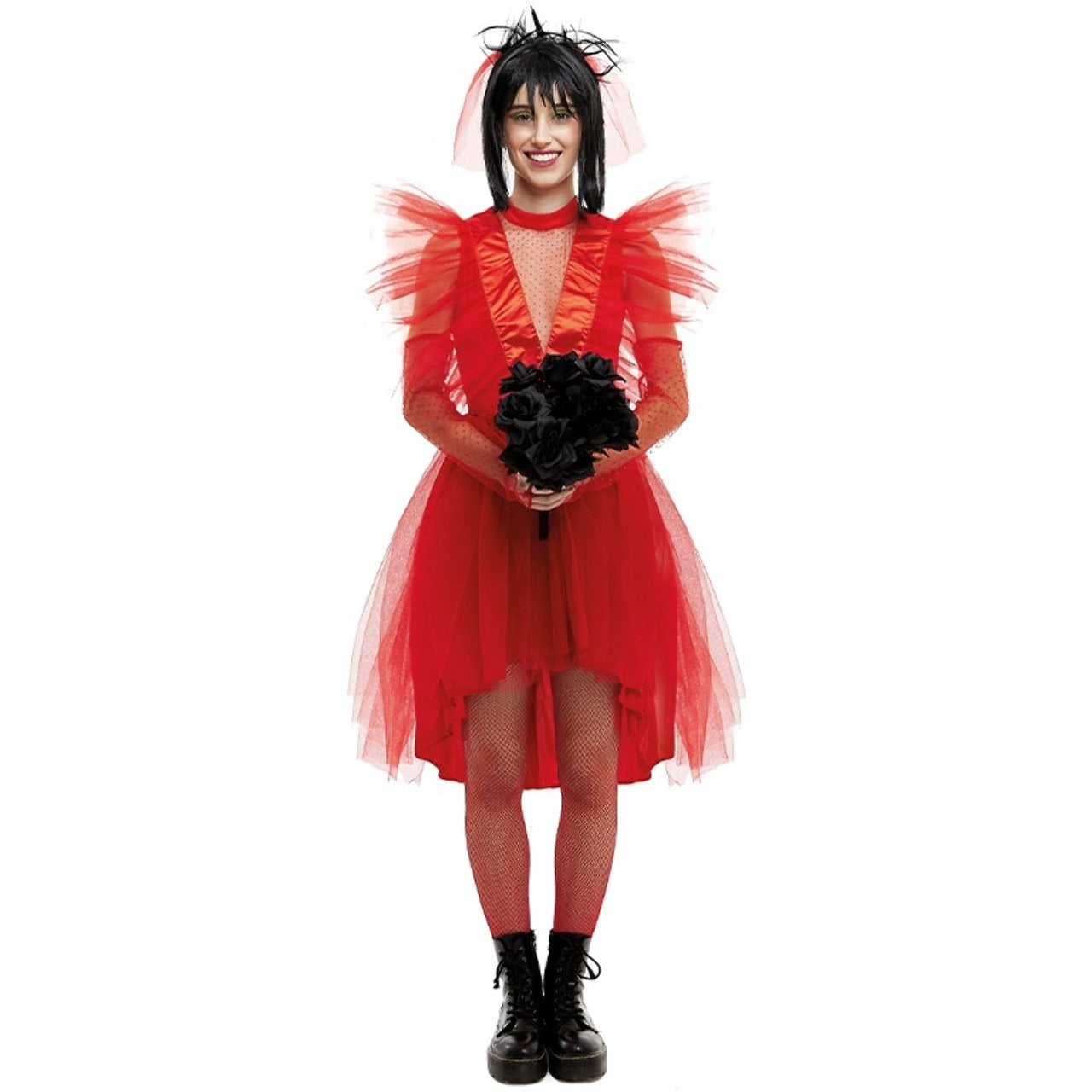 Déguisement de Lydia Mariée Rouge pour femme