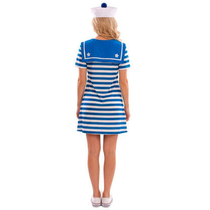 Déguisement Matelot Bleu à Rayures femme