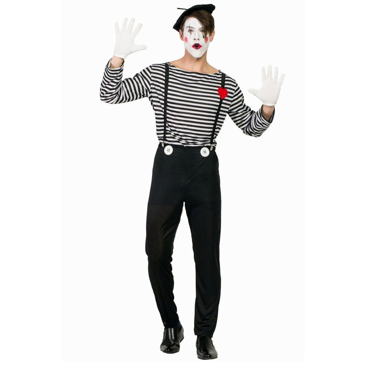 Déguisement de Mime Cœur pour homme