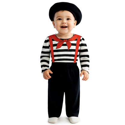 Déguisement Mime avec Nœud bébé