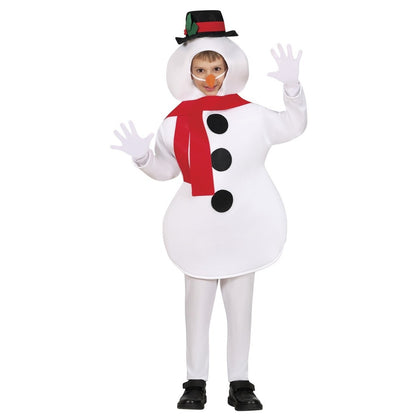 Déguisement de Bonhomme de neige Blanc pour enfant
