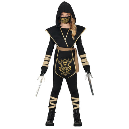 Déguisement Ninja Dragon Noir fille