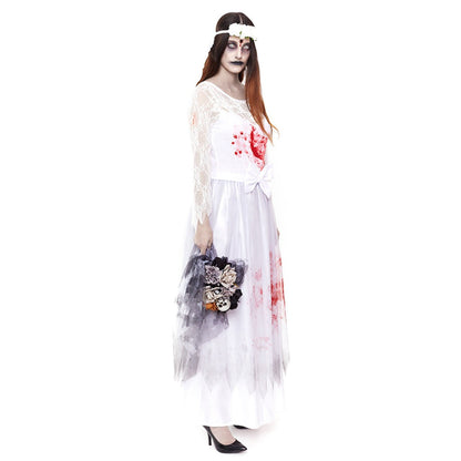 Déguisement de Mariée Zombie Sanglante femme