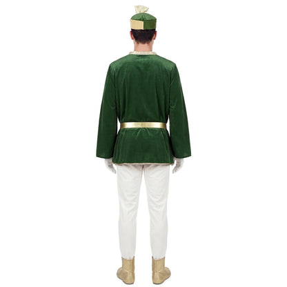 Déguisement Page Royal Vert Deluxe adulte