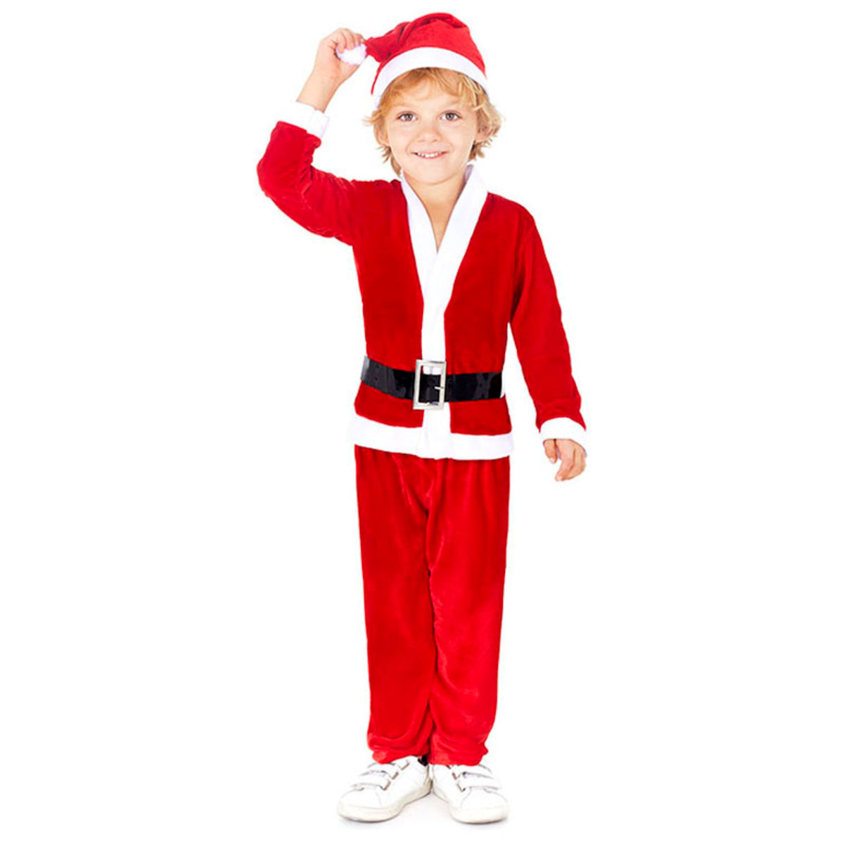 Déguisement de Père Noël Rouge Éco pour bébé