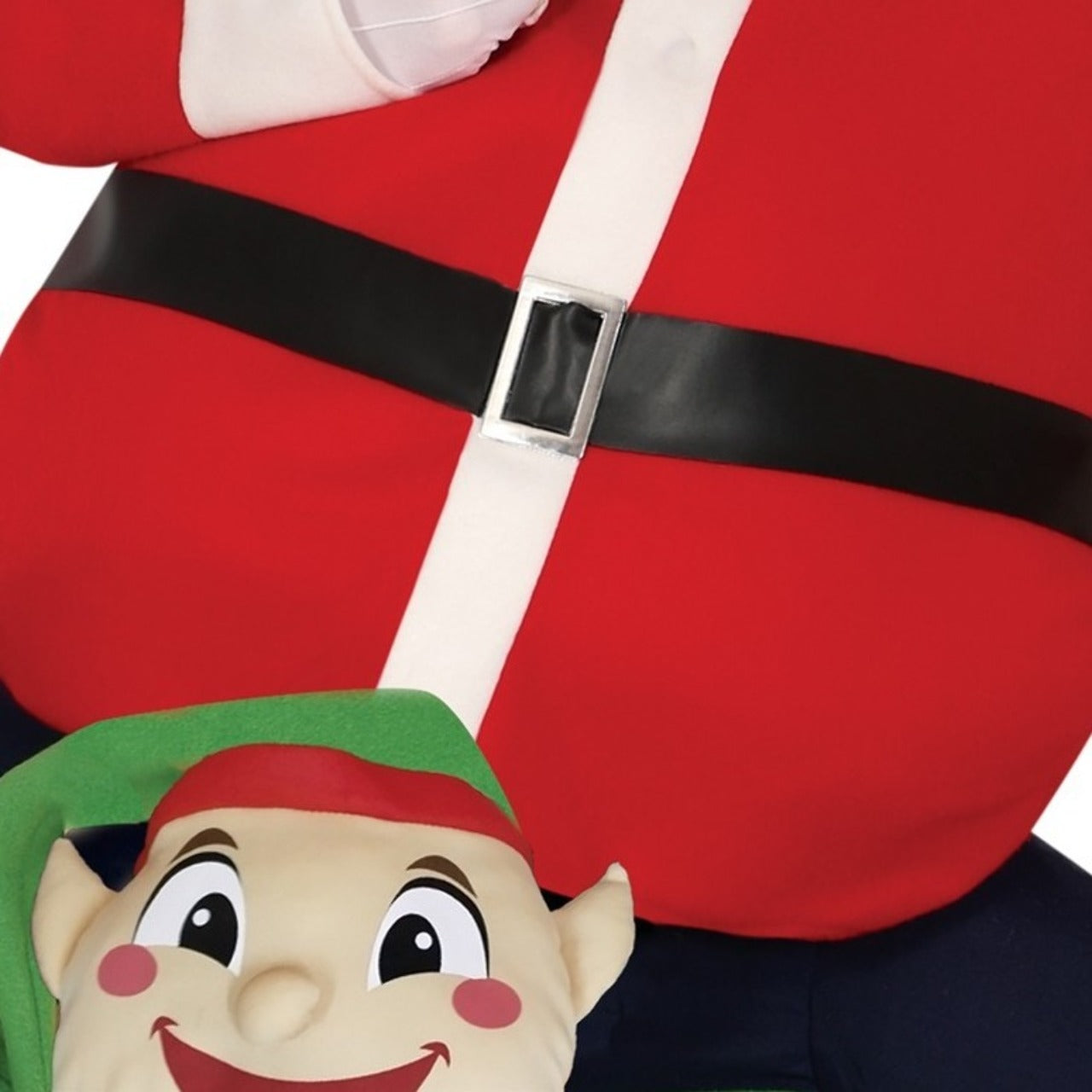 Déguisement de Père Noël sur Elfe pour adulte