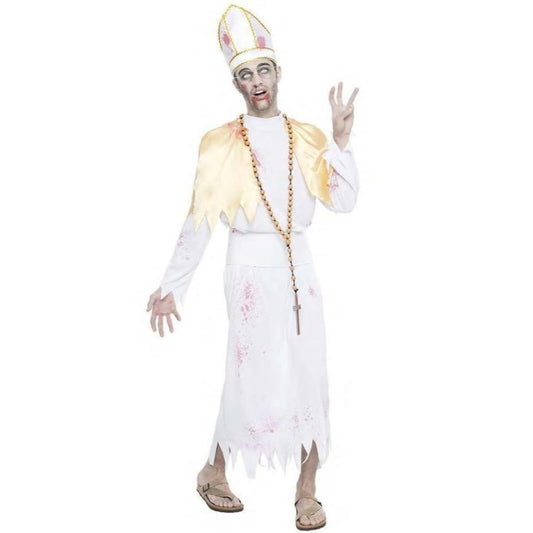 Déguisement de Zombie Pape pour adulte