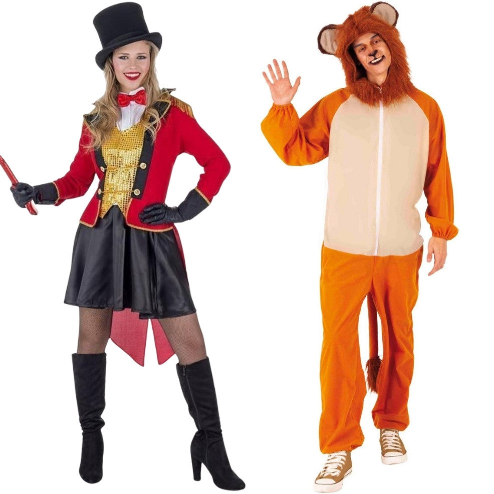 Déguisements de couple Dompteur et Lion